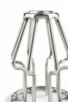 Mr. Steel Trapezoid Small stalowy korek anatomiczny, lekka otwarta konstrukcja geometryczna