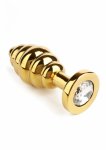 Mr. Steel Twister Medium stalowy korek spiralny z kryształkiem, rozmiar Medium