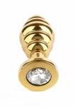 Mr. Steel Twister Medium stalowy korek spiralny z kryształkiem, rozmiar Medium