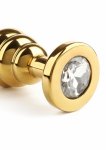 Mr. Steel Twister Medium stalowy korek spiralny z kryształkiem, rozmiar Medium