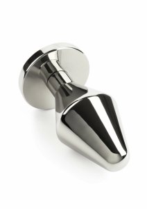 Mr. Steel Classic Plug Medium stalowy korek anatomiczny, rozmiar M, polerowana powierzchnia