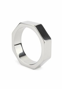 Mr. Steel Nut C-Ring 50mm stalowy pierścień anatomiczny, sześciokątny kształt