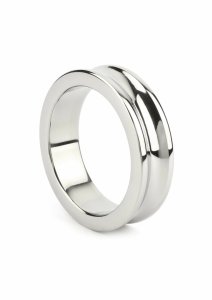 Mr. Steel The Imperator C-Ring 45mm stalowy pierścień anatomiczny, polerowana powierzchnia, podwyższony rant
