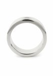 Mr. Steel Single Grooved C-Ring 45mm stalowy pierścień intymny, polerowana stal z rowkiem