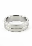 Mr. Steel Single Grooved C-Ring 45mm stalowy pierścień intymny, polerowana stal z rowkiem