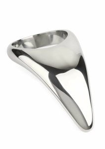 Mr. Steel Teardrop C-Ring 55mm stalowy pierścień anatomiczny, łezkowaty kształt, polerowana stal