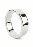 Mr. Steel Wide Band C-Ring 50mm stalowy pierścień szeroki, polerowana stal, solidna konstrukcja
