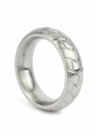 Mr. Steel MeGa Tire C-Ring Satin 45mm stalowy pierścień anatomiczny, satynowy bieżnik opony