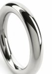 Mr. Steel The Prince C-Ring 8mm x 40mm stal nierdzewna, minimalistyczny pierścień polerowany