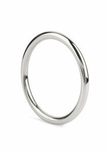 Mr. Steel The Prince C-Ring stalowy pierścień 6mm x 55mm, minimalistyczny, polerowana stal