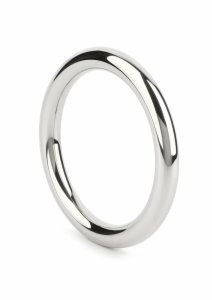 Mr. Steel The Prince C-Ring stalowy pierścień 8mm x 55mm, minimalistyczny, polerowana stal