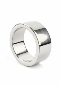Mr. Steel Mega Wide Band C-Ring 40mm stalowy, ultra szeroki pierścień, polerowany