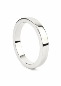 Mr. Steel Premium C-Ring stalowy 8mm x 45mm, minimalistyczny, polerowana powierzchnia