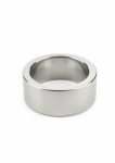 Mr. Steel Mega Wide Band C-Ring 40mm stalowy, ultra szeroki pierścień, polerowany