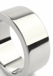 Mr. Steel Mega Wide Band C-Ring 40mm stalowy, ultra szeroki pierścień, polerowany