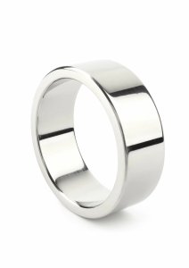 Mr. Steel Mega Wide Band C-Ring 50mm stalowy szeroki pierścień, anatomiczny, 20 mm