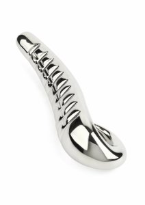 Mr. Steel Devil's Tongue - stalowy model teksturowany, srebrny, 21 cm, ergonomiczny