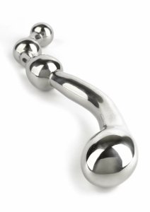 Mr. Steel Multi-Stim Pleasure Wand stalowy masażer intymny wielokulkowy, 20 cm