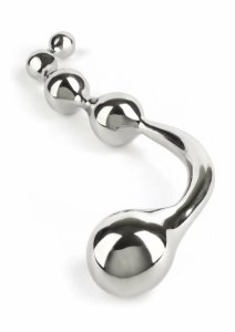 Mr. Steel Twisted Desire Bulb Wand stalowy masażer z ergonomiczną głowicą bulb