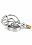 Mr. Steel San Quentin Chastity Cage stalowa klatka anatomiczna, wentylowana
