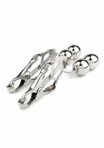 Mr. Steel Clover Nipple Clamps z obciążeniem stal nierdzewna, regulowane mocowanie typu clover