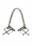 Mr. Steel Press stalowe klamry z łańcuchem, regulowana siła nacisku i śrubowy system