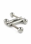 Turning Point Mr. Steel stalowe klamry z regulacją nacisku, śrubowy mechanizm, srebrne
