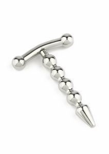 Mr. Steel Rod Ecstasy Beaded stalowy pręt intymny z kulkami 8 mm, zamknięta konstrukcja