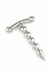 Mr. Steel Rod Ecstasy Beaded stalowy pręt intymny z kulkami 8 mm, zamknięta konstrukcja