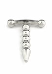 Mr. Steel Rod Ecstasy Beaded stalowy pręt intymny z kulkami 8 mm, zamknięta konstrukcja