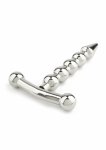 Mr. Steel Rod Ecstasy Beaded stalowy pręt intymny z kulkami 8 mm, zamknięta konstrukcja