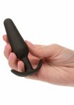 CalExotics Boundless Vibrating Slim Plug silikonowy, wibrujący, czarny, 10 trybów, IPX7