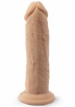 Real Skin Model 2 – 15,4 cm, silikonowy, dwuwarstwowy Silexpan, przyssawka, termo-reaktywny