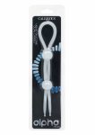 CalExotics Alpha Dual Lasso czarny silikonowy podwójny pierścień regulowany, wodoodporny