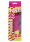 Rave Quilted G Vibrator silikonowy masażer 10 trybów, pikowana powierzchnia, wodoodporny IPX7