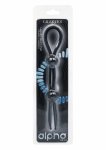 Alpha Liquid Silicone Dual Lasso podwójny silikonowy system regulacji, czarny, wodoodporny