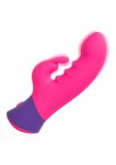 Bunny Vibrator model silikonowy z uszami, 10 trybów, wodoodporny, różowy, ładowanie USB