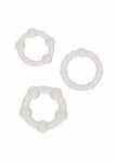 Silicone Beaded Rings zestaw 3 pierścieni silikonowych premium, elastyczne, czarne