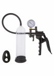 CalExotics Magnified Gauged Pump System z manometrem i silikonowym pierścieniem, zestaw