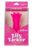 Lily Licker Mini Flower Flicker silikonowy masażer z 10 trybami, płatek, fioletowy
