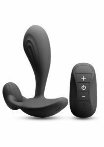 NS Novelties Renegade Echo Prostate Plug silikonowy masażer z pilotem, czarny, ładowalny