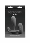NS Novelties Renegade Echo Prostate Plug silikonowy masażer z pilotem, czarny, ładowalny