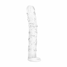 Gildo No. 34 szklany model intymny 19 cm, teksturowana powierzchnia, przezroczysty