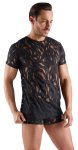 Svenjoyment Shirt M czarna koszulka burnout, półprzezroczysta, elastyczna