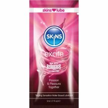 Skins Excite Lubrykant wodny 5 ml, mentolowy efekt, jednorazowe opakowanie