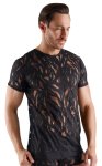 Svenjoyment Shirt 2XL czarna koszulka burnout, transparentna, męska, elastyczna