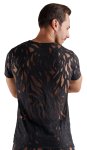 Svenjoyment Shirt 2XL czarna koszulka burnout, transparentna, męska, elastyczna