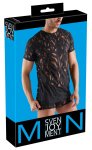 Svenjoyment Shirt XL czarna koszulka burnout, półprzezroczysta, elastyczna