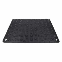 Sportsheets Edge Punishment Mat czarna – mata z wypustkami, twarda pianka, punkty mocowania