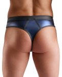 Svenjoyment Men's Thong M granatowy – męskie stringi z siateczką i napami, elastyczny pas
